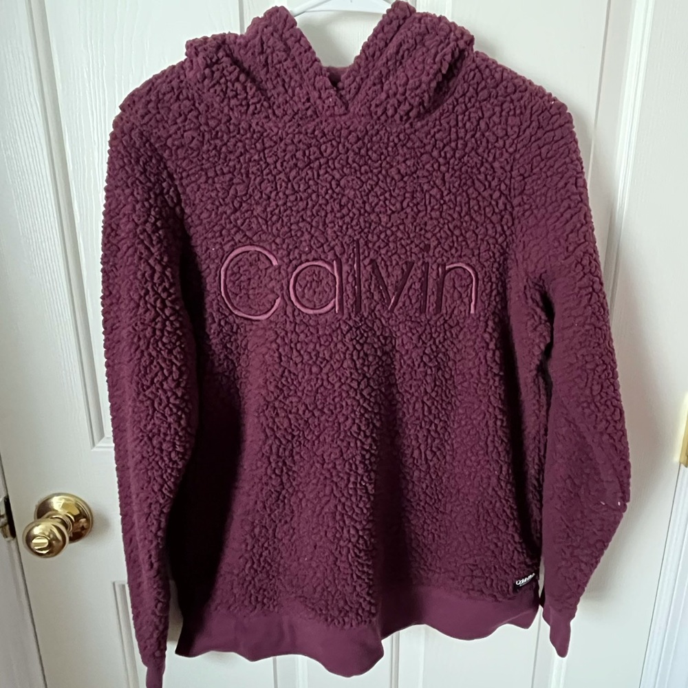 Purple Calvin Klein Sherpa Sweatshirt